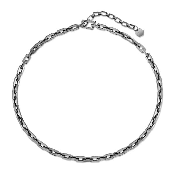 SOLID GOLD MINI DECO LINK NECKLACE