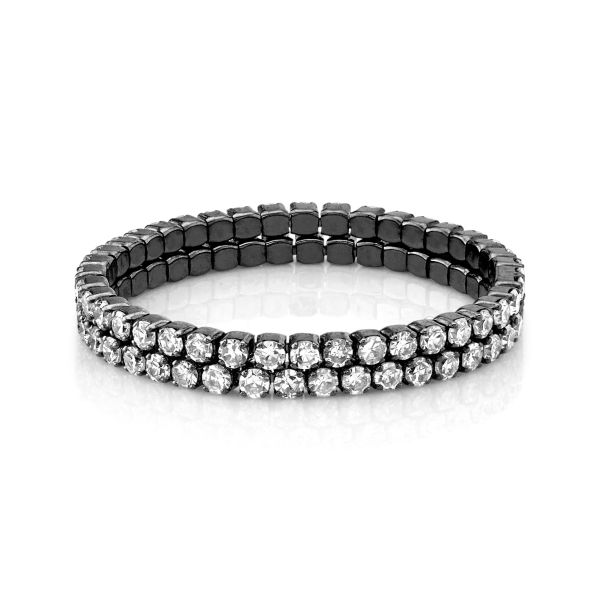 DIAMOND 2 THREAD STACK RING