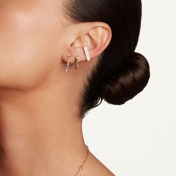 DIAMOND PAVE DECO LINK EAR CUFF