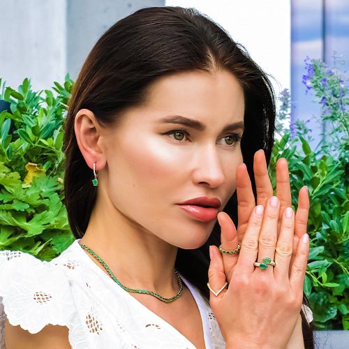 Emerald & Diamond Ring Green Arrow