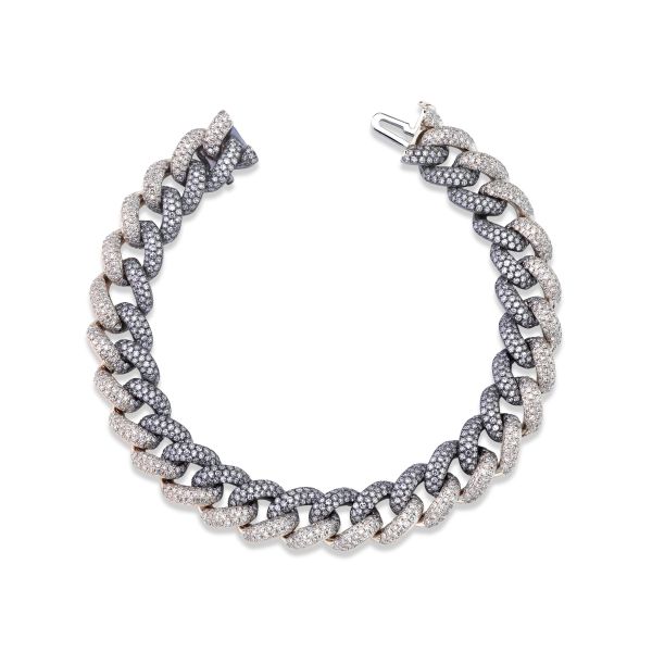 DIAMOND PAVE TWO-TONE ESSENTIAL LINK BRACELET