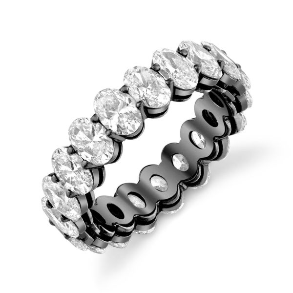 SMALL DIAMOND OVAL ETERNITY BAND, 4cts
