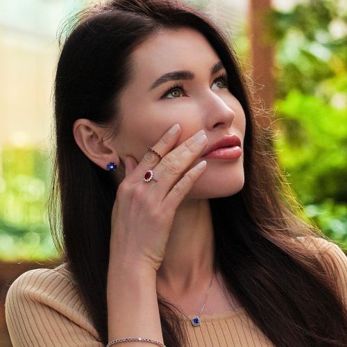 Sapphire & Diamond Necklace Eos