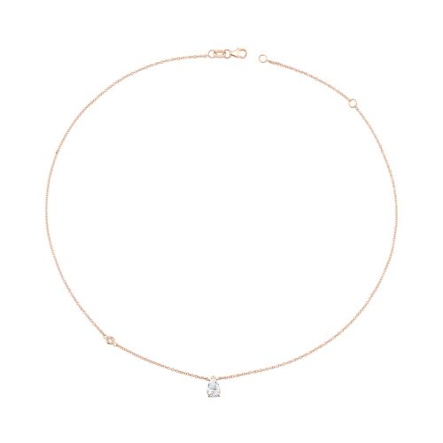 DIAMOND PEAR SOLITAIRE NECKLACE