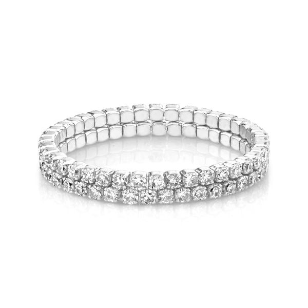 DIAMOND 2 THREAD STACK RING