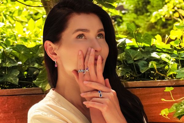 Pink Sapphire & Diamond Ring Harmony