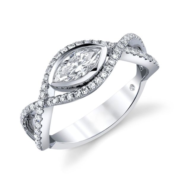 DIAMOND MARQUISE PAVE VINE RING