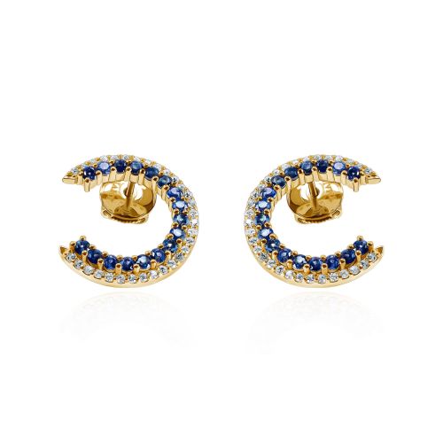 Sapphires & Diamond Earrings Caelum