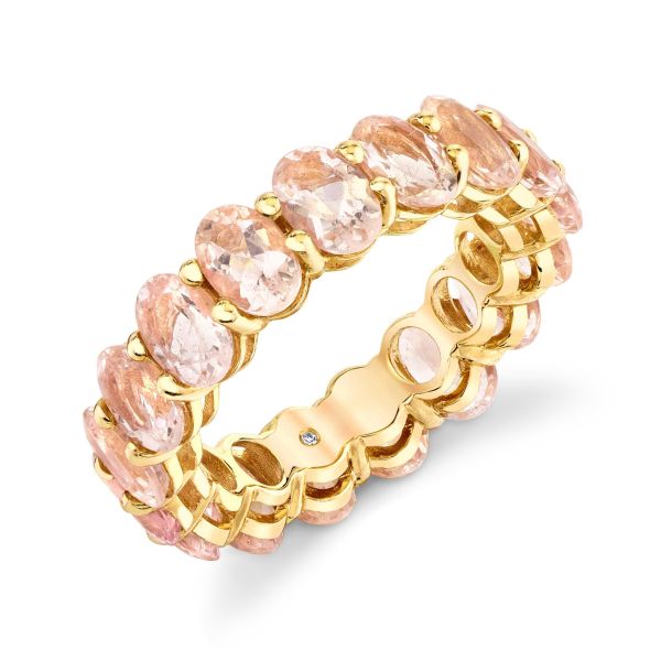 MORGANITE OVAL ETERNITY BAND