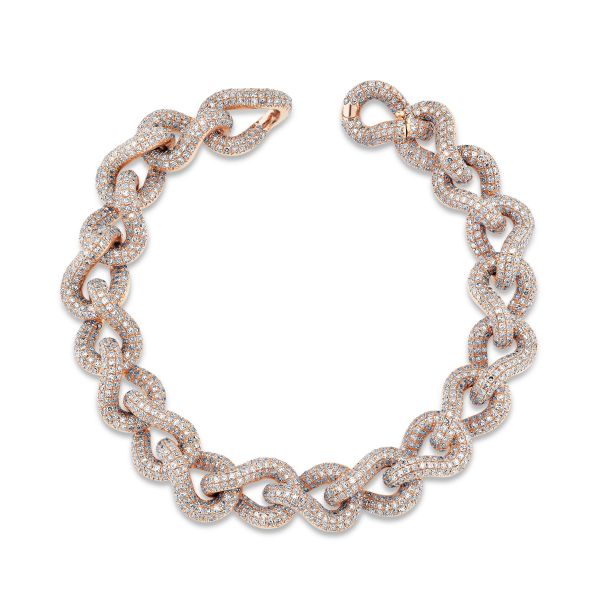 DIAMOND PAVE INFINITY LINK BRACELET