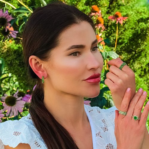 Emerald & Diamond Ring Gaia