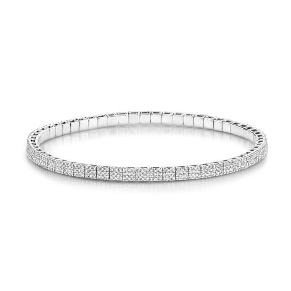 DIAMOND PAVE SQUARE STRETCH BRACELET