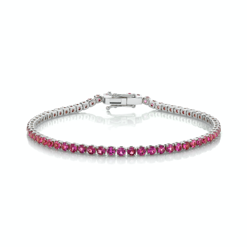 PINK SAPPHIRE TENNIS BRACELET