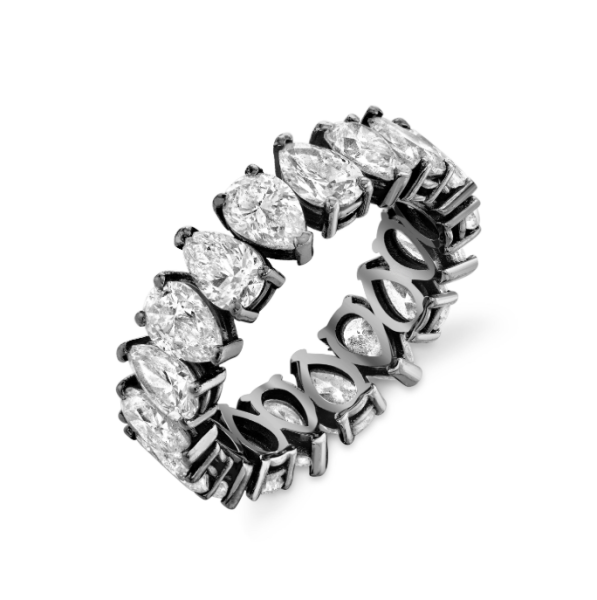 DIAMOND PEAR ETERNITY RING