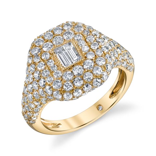 DIAMOND BAGUETTE PAVE RING