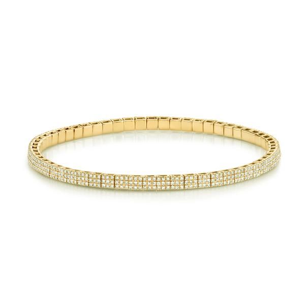 DIAMOND PAVE SQUARE STRETCH BRACELET