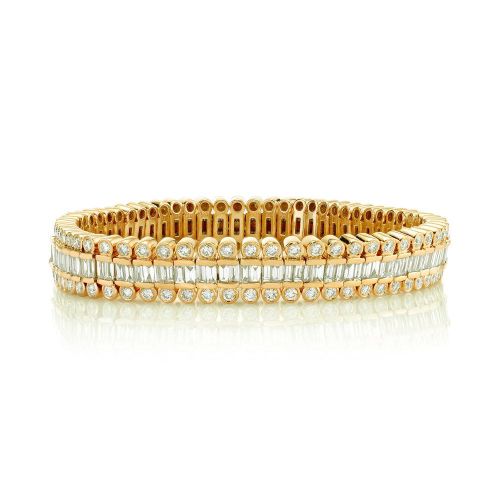 DIAMOND DOT SCALES STRETCH BRACELET
