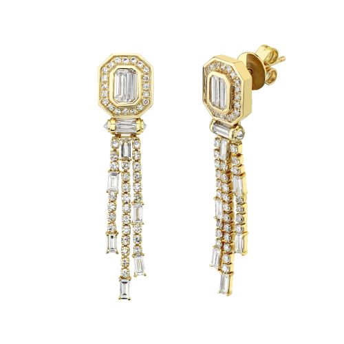 READY TO SHIP DIAMOND ILLUSION DROP EARRINGS