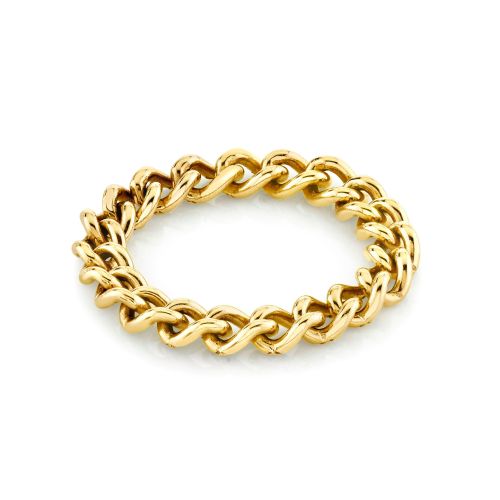 SOLID GOLD BABY LINK RING