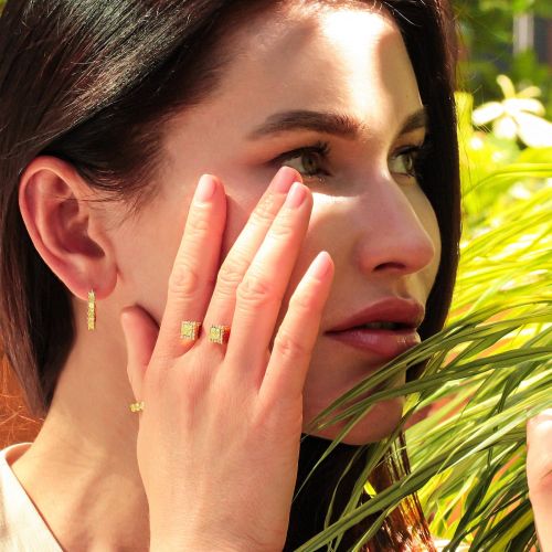 Diamond Earrings Gold Pictor