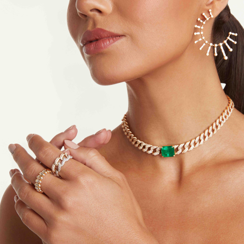 READY TO SHIP DIAMOND FISHBONE EARRINGS