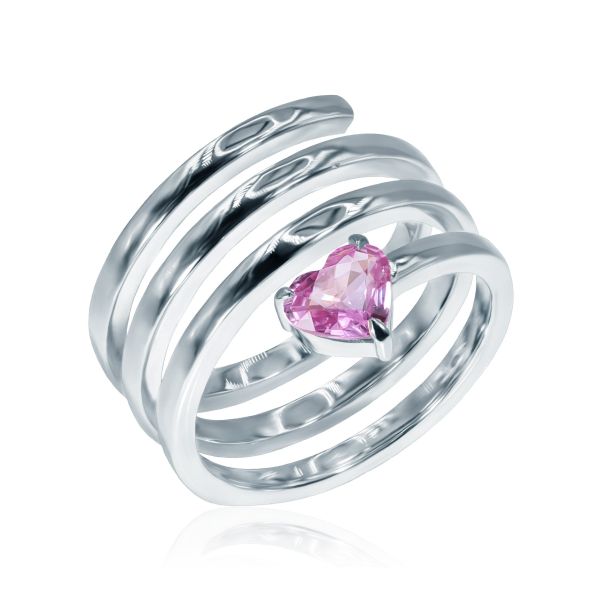 Pink Sapphire Ring Comet