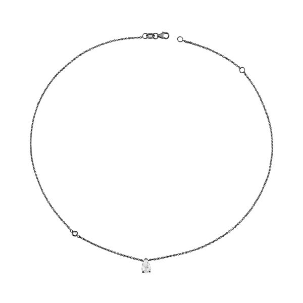 DIAMOND PEAR SOLITAIRE NECKLACE