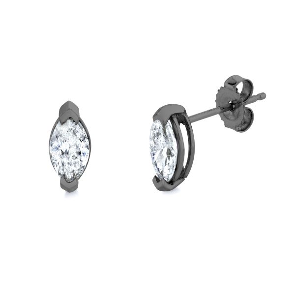 DIAMOND SMALL MARQUISE STUDS