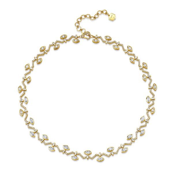 DIAMOND MARQUISE VINE NECKLACE