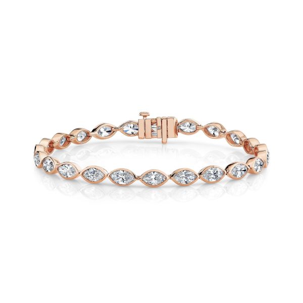 DIAMOND MARQUISE EAST WEST TENNIS BRACELET