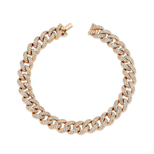 DIAMOND PAVE MEDIUM LINK BRACELET