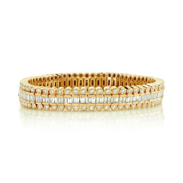 DIAMOND DOT SCALES STRETCH BRACELET
