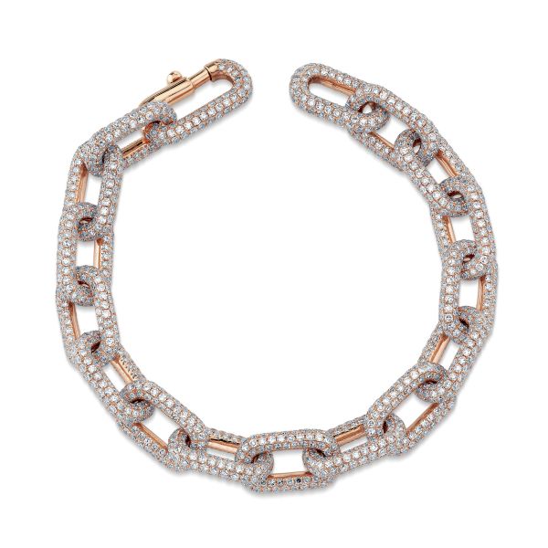 DIAMOND PAVE CABLE LINK BRACELET