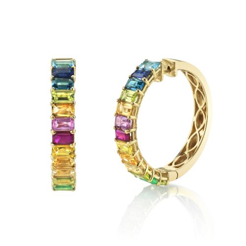 RAINBOW ETERNITY HOOPS