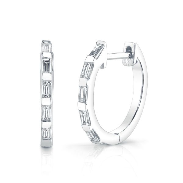 DIAMOND BAGUETTE HUGGIES, 12.5mm