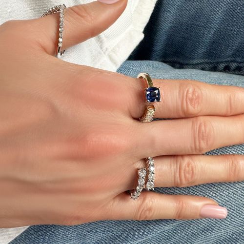 Sapphire & Diamond Ring Indigo