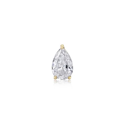 SINGLE  LARGE DIAMOND PEAR SOLITAIRE STUD