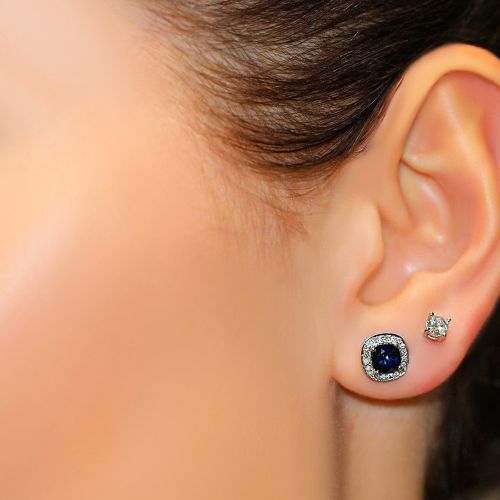 Sapphire & Diamond Earrings Eos