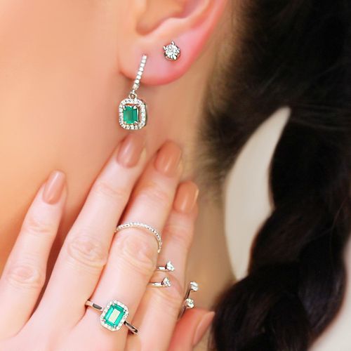 Emerald & Diamond Ring Cybele