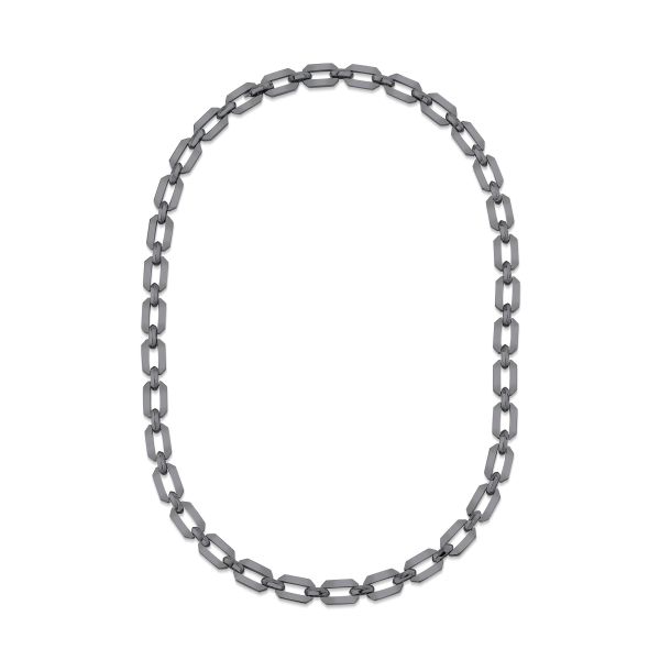 SOLID GOLD FLAT GEO LINK NECKLACE