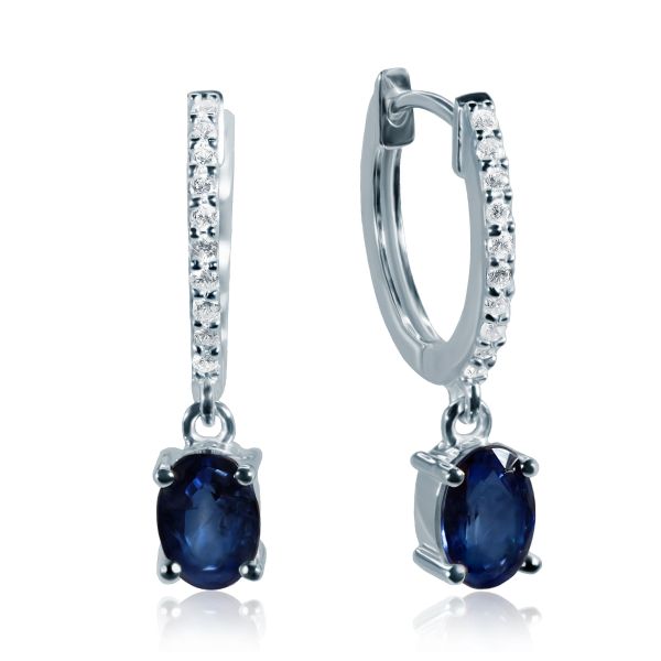 Sapphire & Diamond Earrings Aquilon