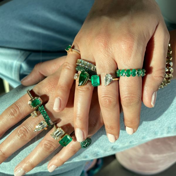 AQUAMARINE ETERNITY BAND