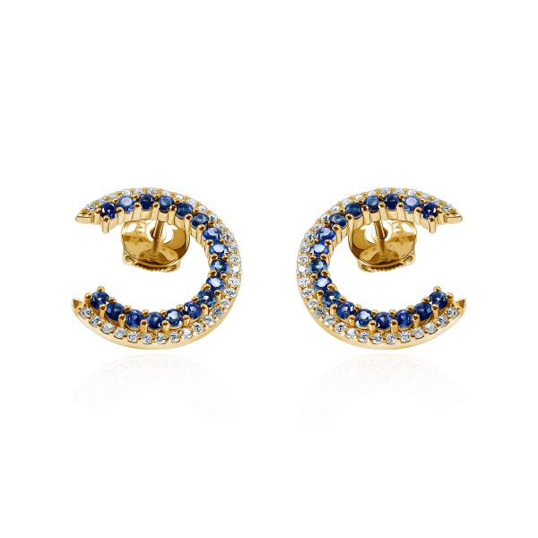 Sapphires & Diamond Earrings Caelum