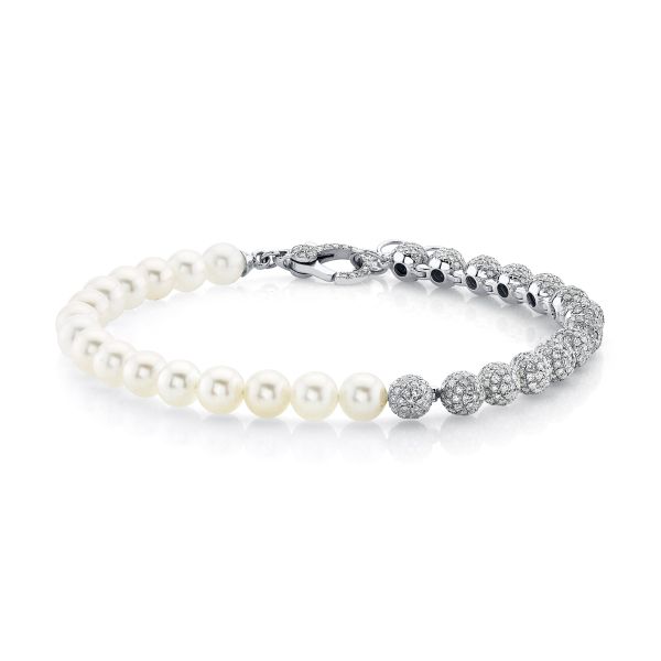 PEARL & DIAMOND SPLIT BRACELET