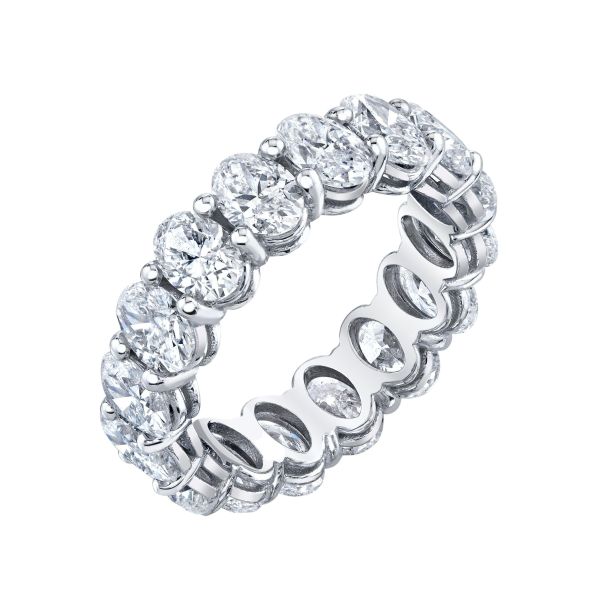 DIAMOND OVAL ETERNITY RING, 6cts
