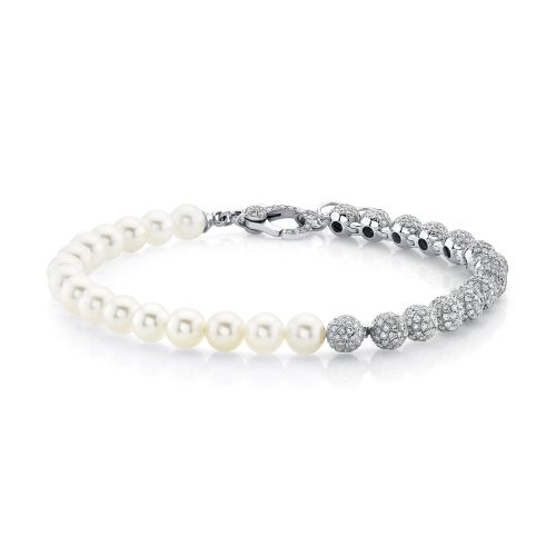 PEARL & DIAMOND SPLIT BRACELET