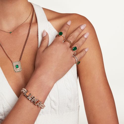 SOLID GOLD MINI LINK RING