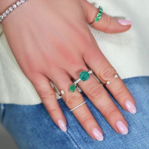Emerald & Diamond Ring Spring Garden