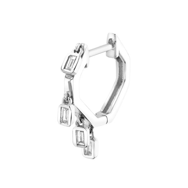 SINGLE MINI BAGUETTE DROP HUGGIE