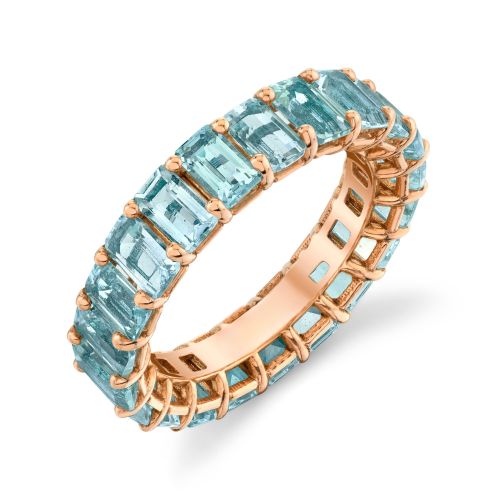 AQUAMARINE ETERNITY BAND